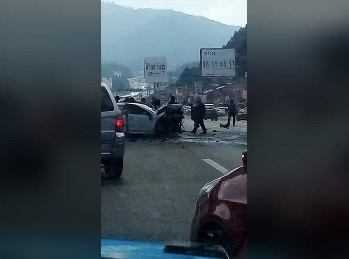 Accidente a la altura del puente ININ