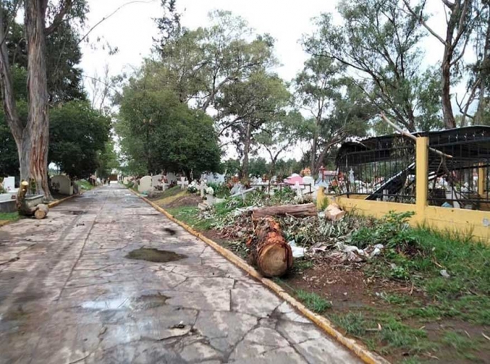 Panteón de Almoloya abandonado