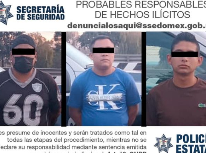 Asaltaban con violencia comercios en San Mateo Atenco; fue detenida la banda