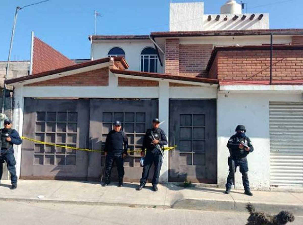 Casa de seguridad donde tenían a personas secuestradas, a la vista de autoridades