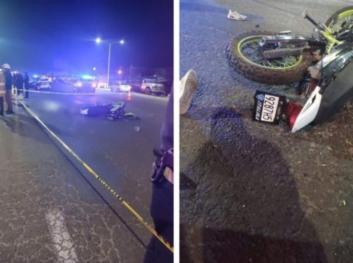 Muere motociclista al chocar en la entrada a Xonacatlán