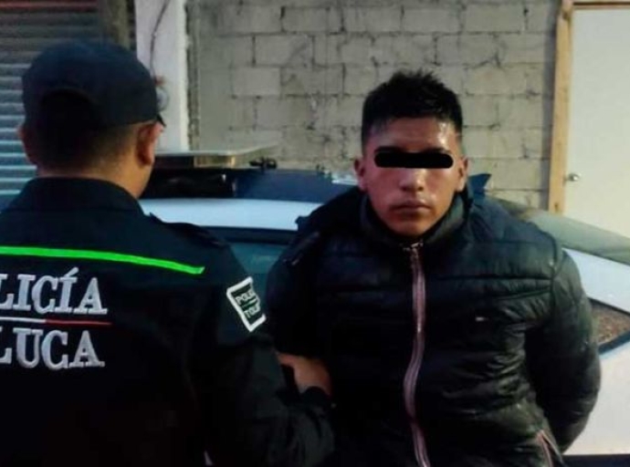 Cae sujeto involucrado en varios robos violentos en Toluca