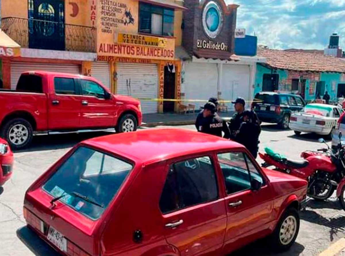 Bebían en el Centro de Almoloya de Juárez y le dio cinco balazos