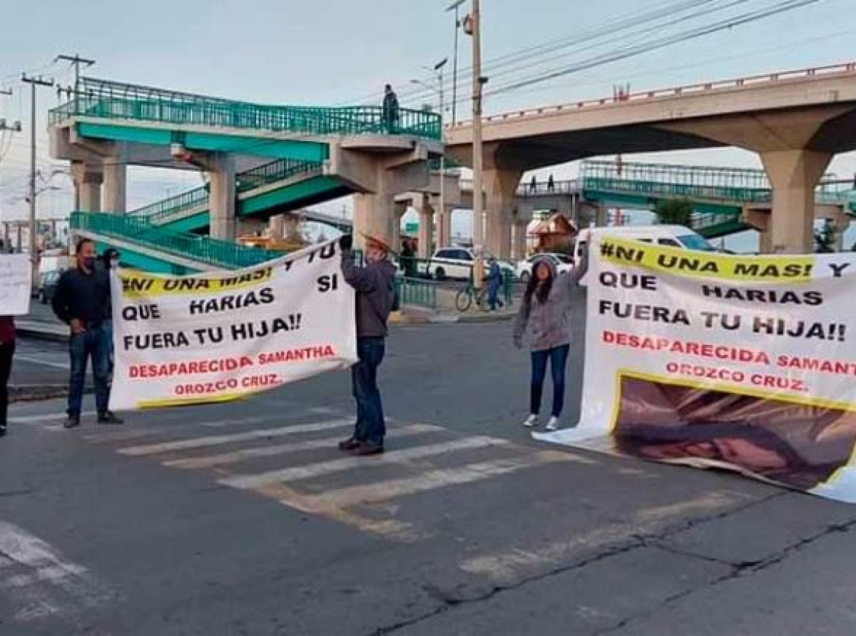 Protestan por Samantha, estudiante desaparecida