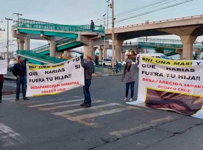 Protestan por Samantha, estudiante desaparecida