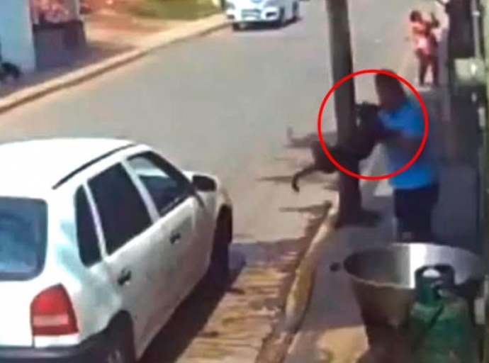 Hombre que arrojó a perrito en aceite hirviendo