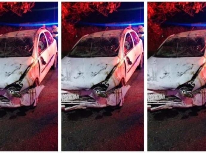 ¡Perdieron el control! Hay dos heridos en la carretera