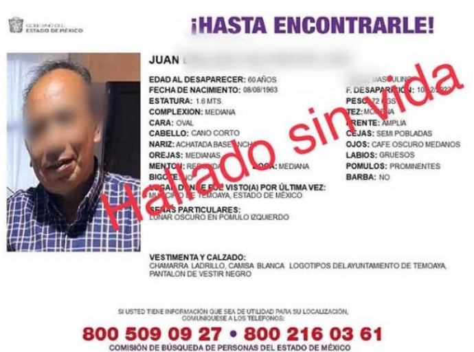 Hallan muerto a hombre desaparecido