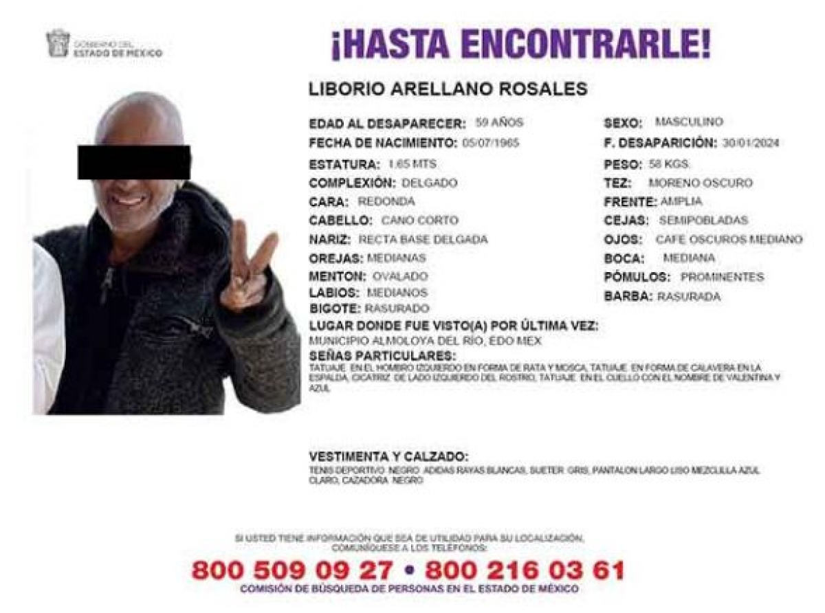 Estuvo desaparecido casi un mes y fue hallado muerto