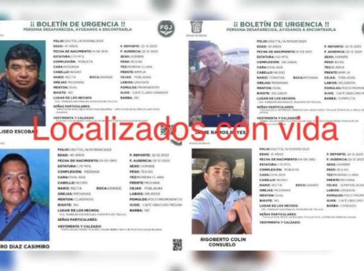 Hallan con vida a polleros secuestrados 
