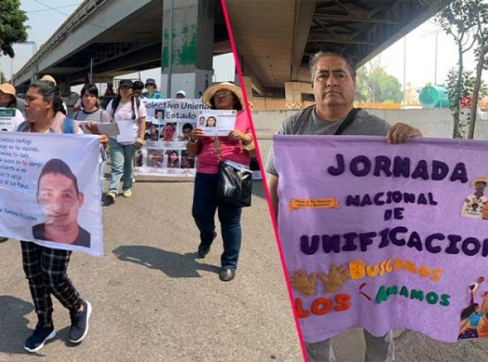 Familiares buscan a sus seres queridos desaparecidos 