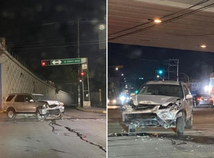 Fuerte accidente la madrugada de este domingo