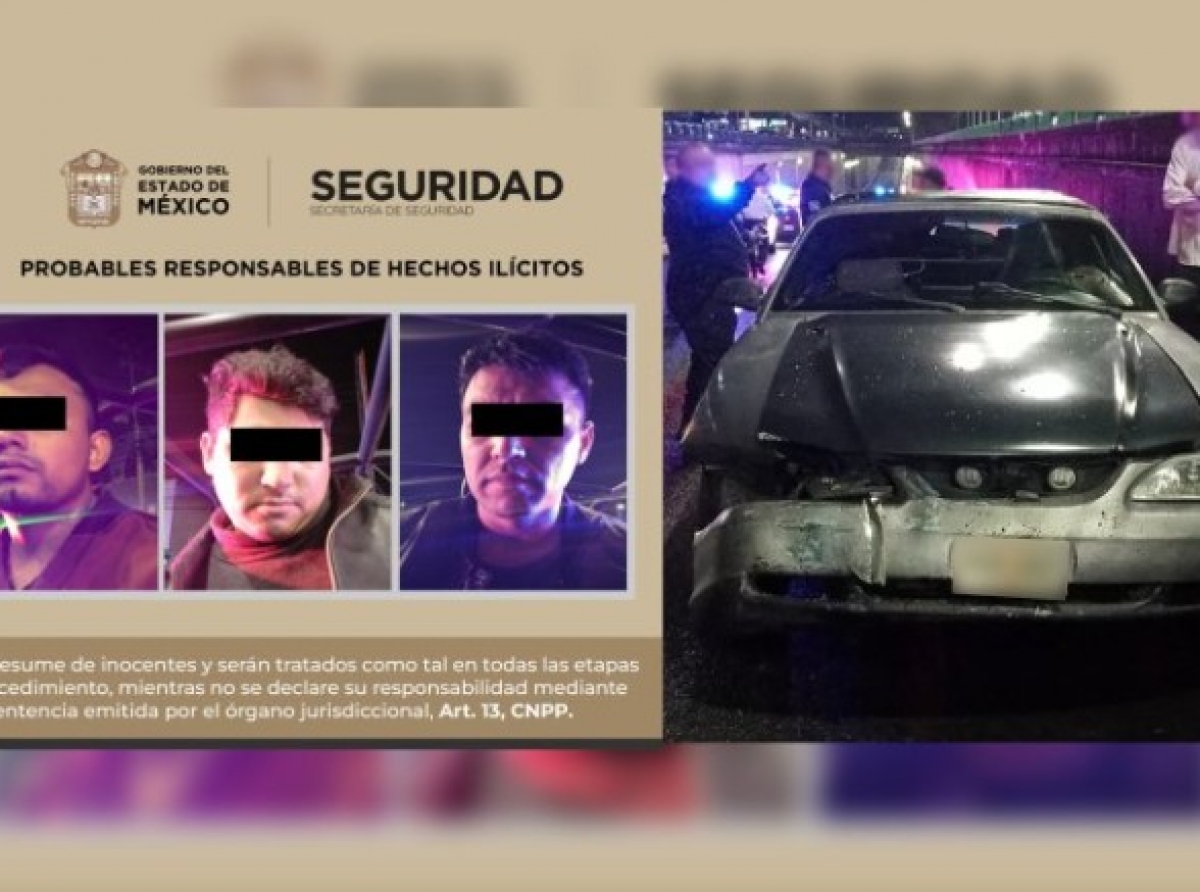 Tras persecución detienen a tres por disparar en salón de baile