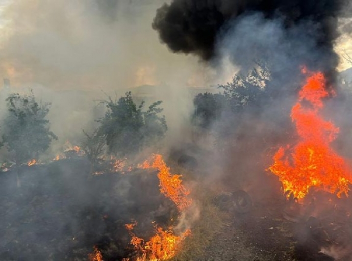 Reportan incendio en Zinacantepec