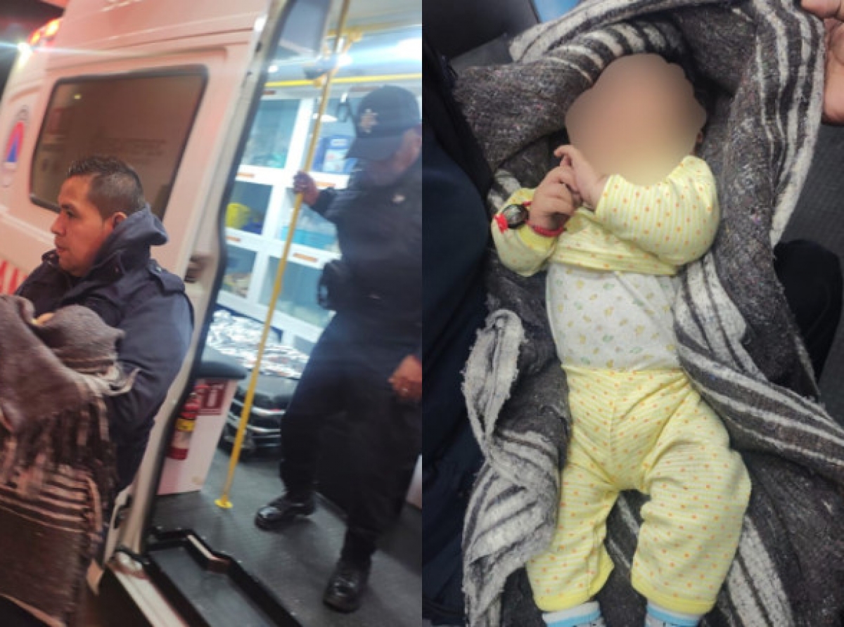 Rescatan a bebito abandonado en calles