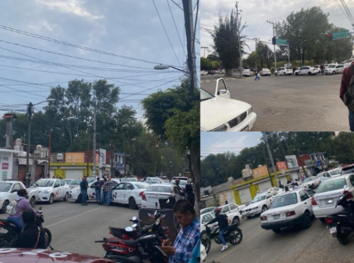Bloqueos de taxistas colapsan vialidades