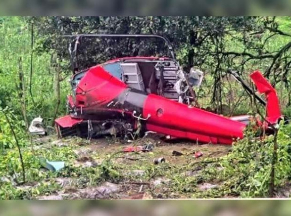  Transportaba oro el helicóptero que se estrelló 