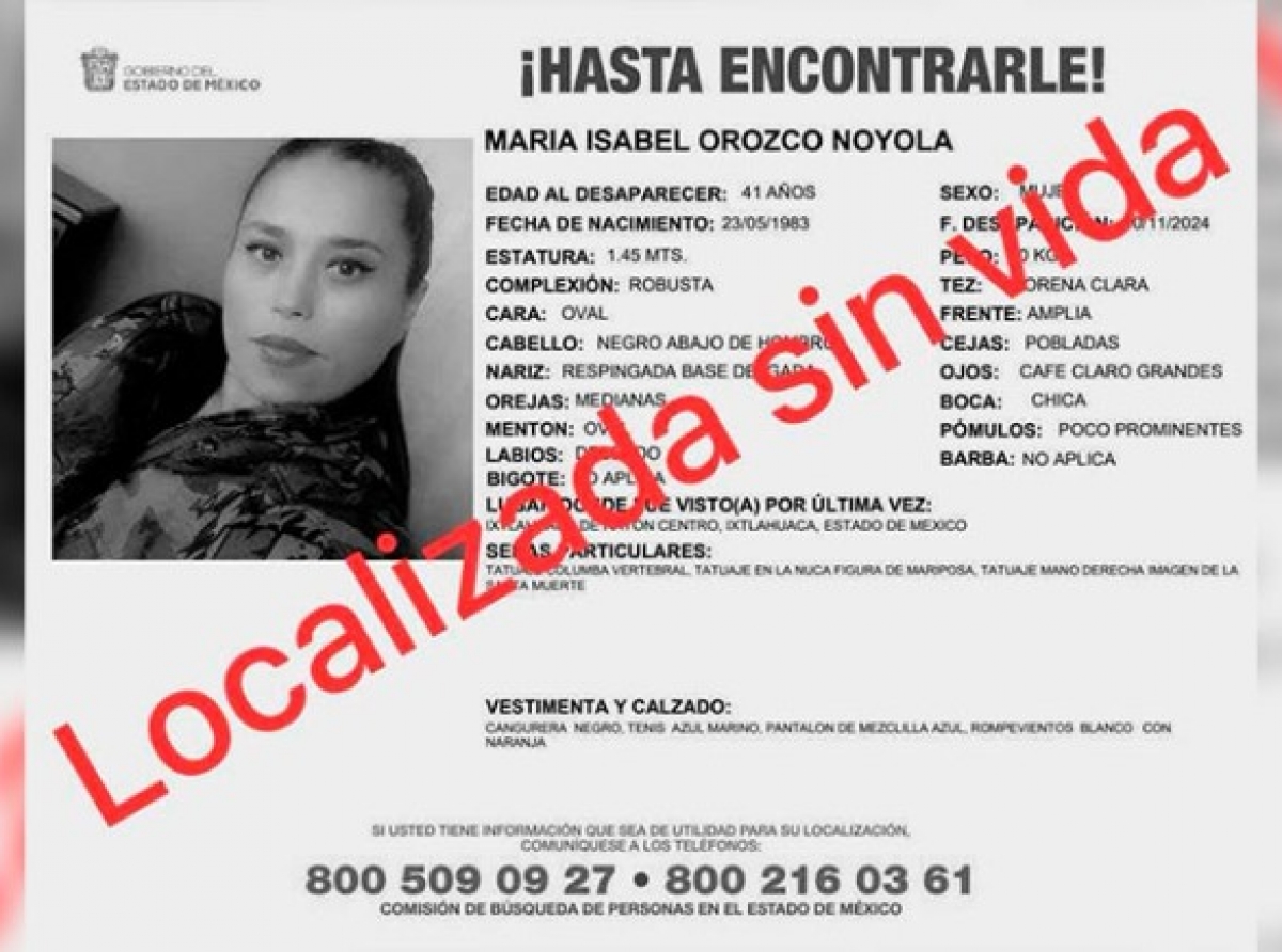 Identifican a mujer asesinada; estaba reportada como desaparecida